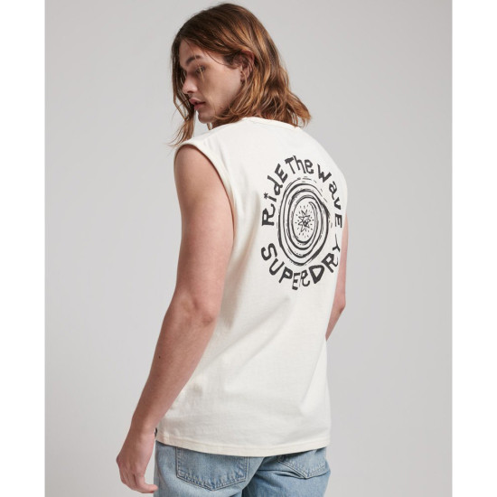 Superdry Ανδρική αμάνικη μπλούζα Vintage Tribal Surf Vest Top